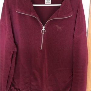 Maroon Quarter Zip Sweatshirt